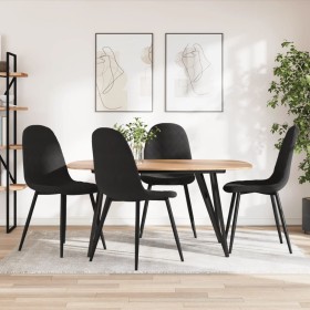 Sillas de comedor 4 unidades terciopelo negro en Sillas de comedor | Comprar online en Foru.es