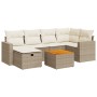 Set sofás de jardín 7 piezas y cojines ratán sintético beige de , Conjuntos de jardín - Ref: Foro24-3325789, Precio: 524,69 €...