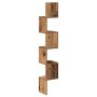 Estante de esquina de pared ingeniería envejecida 20x20x127,5cm de , Estantes y estanterías - Ref: Foro24-856614, Precio: 37,...