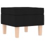 Sillón mecedora con taburete tela negro de , Sillones - Ref: Foro24-3307999, Precio: 238,66 €, Descuento: %