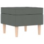 Sillón con taburete reposapiés tela gris oscuro de , Sillones - Ref: Foro24-3307990, Precio: 247,06 €, Descuento: %