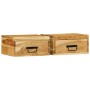 Mesitas de noche de pared 2 uds madera maciza de acacia de , Mesitas de noche - Ref: Foro24-4017457, Precio: 122,83 €, Descue...