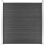 Panel de valla WPC negro 180x186 cm de vidaXL, Paneles de vallas - Ref: Foro24-148972, Precio: 296,93 €, Descuento: %