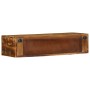 Mueble de TV de pared madera maciza reciclada 80x30x19 cm de , Almacenamiento para CD y DVD - Ref: Foro24-4017462, Precio: 92...
