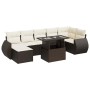 Set sofás de jardín 8 piezas y cojines ratán sintético marrón de , Conjuntos de jardín - Ref: Foro24-3326684, Precio: 554,95 ...