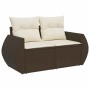 Set sofás de jardín 8 piezas y cojines ratán sintético marrón de , Conjuntos de jardín - Ref: Foro24-3326684, Precio: 554,95 ...