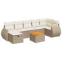 Set de sofás de jardín y cojines 8 piezas ratán sintético beige de , Conjuntos de jardín - Ref: Foro24-3325852, Precio: 546,4...