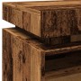 Mesita de noche luces LED 2 uds madera envejecida 40x39x48,5 cm de , Mesitas de noche - Ref: Foro24-857659, Precio: 125,19 €,...