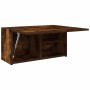 Mueble de pared baño madera ingeniería roble ahumado 60x25x30cm de , Tocadores de baño - Ref: Foro24-860062, Precio: 47,65 €,...