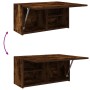 Mueble de pared baño madera ingeniería roble ahumado 60x25x30cm de , Tocadores de baño - Ref: Foro24-860062, Precio: 47,65 €,...
