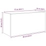 Mueble de pared baño madera ingeniería roble ahumado 60x25x30cm de , Tocadores de baño - Ref: Foro24-860062, Precio: 47,65 €,...