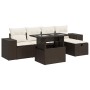 Set sofás de jardín 6 piezas y cojines ratán sintético marrón de , Conjuntos de jardín - Ref: Foro24-3327933, Precio: 439,90 ...