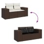 Set de sofás de jardín 10 pzas y cojines ratán sintético marrón de , Conjuntos de jardín - Ref: Foro24-3326864, Precio: 734,3...