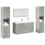 Juego muebles de baño 4 pzas madera contrachapada gris hormigón de , Muebles de baño - Ref: Foro24-3324875, Precio: 181,09 €,...