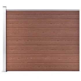 Braunes WPC-Zaunpaneel 175x146 cm von vidaXL, Zaunpaneele - Ref: Foro24-148981, Preis: 220,58 €, Rabatt: %