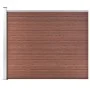Braunes WPC-Zaunpaneel 175x146 cm von vidaXL, Zaunpaneele - Ref: Foro24-148981, Preis: 220,58 €, Rabatt: %