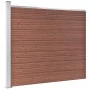 Braunes WPC-Zaunpaneel 175x146 cm von vidaXL, Zaunpaneele - Ref: Foro24-148981, Preis: 220,58 €, Rabatt: %
