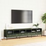 Mueble TV acero laminado en frío verde oliva 202x39x43,5 cm de , Muebles TV - Ref: Foro24-3307159, Precio: 219,58 €, Descuent...