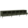 Mueble TV acero laminado en frío verde oliva 202x39x43,5 cm de , Muebles TV - Ref: Foro24-3307159, Precio: 219,58 €, Descuent...
