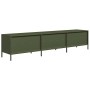 Mueble TV acero laminado en frío verde oliva 202x39x43,5 cm de , Muebles TV - Ref: Foro24-3307159, Precio: 219,58 €, Descuent...