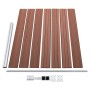 Panel de valla WPC marrón 175x146 cm de vidaXL, Paneles de vallas - Ref: Foro24-148981, Precio: 208,39 €, Descuento: %