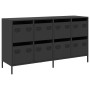 Aparador de acero laminado en frío negro 135x39x73,5 cm de , Aparadores - Ref: Foro24-3307167, Precio: 213,01 €, Descuento: %