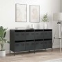 Aparador de acero laminado en frío negro 135x39x73,5 cm de , Aparadores - Ref: Foro24-3307167, Precio: 213,01 €, Descuento: %
