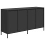 Aparador de acero laminado en frío negro 135x39x73,5 cm de , Aparadores - Ref: Foro24-3307167, Precio: 213,01 €, Descuento: %