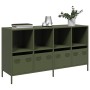 Aparador de acero laminado en frío verde oliva 135x39x73,5 cm de , Aparadores - Ref: Foro24-3307165, Precio: 192,66 €, Descue...