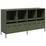 Aparador de acero laminado en frío verde oliva 135x39x73,5 cm de , Aparadores - Ref: Foro24-3307165, Precio: 192,66 €, Descue...