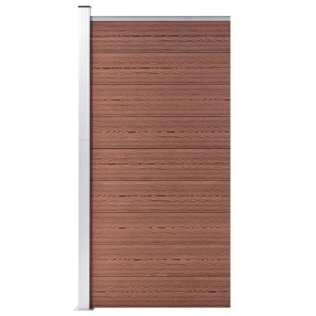 Panel de valla WPC marrón 95x186 cm de vidaXL, Paneles de vallas - Ref: Foro24-148977, Precio: 146,83 €, Descuento: %
