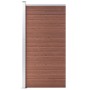 Panel de valla WPC marrón 95x186 cm de vidaXL, Paneles de vallas - Ref: Foro24-148977, Precio: 146,83 €, Descuento: %