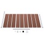 Panel de valla WPC marrón 95x186 cm de vidaXL, Paneles de vallas - Ref: Foro24-148977, Precio: 146,83 €, Descuento: %