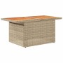 Set sofás jardín y cojines 9 pzas ratán sintético acacia beige de , Conjuntos de jardín - Ref: Foro24-3327726, Precio: 697,18...