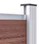 Panel de valla WPC marrón 95x186 cm de vidaXL, Paneles de vallas - Ref: Foro24-148977, Precio: 146,83 €, Descuento: %
