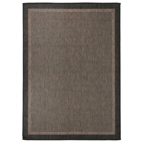Alfombra de exterior de tejido plano marrón oscuro 120x170 cm de , Alfombras - Ref: Foro24-340844, Precio: 43,72 €, Descuento: %