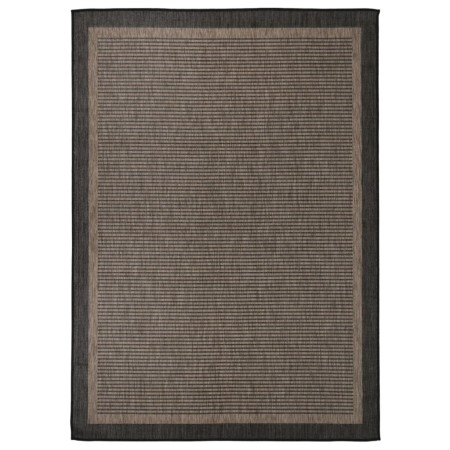 Alfombra de exterior de tejido plano marrón oscuro 120x170 cm de , Alfombras - Ref: Foro24-340844, Precio: 43,72 €, Descuento: %
