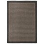 Alfombra de exterior de tejido plano marrón oscuro 120x170 cm de , Alfombras - Ref: Foro24-340844, Precio: 43,72 €, Descuento: %
