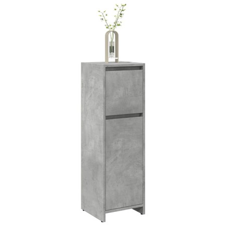 Armario de baño madera contrachapada gris 30x30x95 cm de , Muebles de baño - Ref: Foro24-856060, Precio: 41,50 €, Descuento: %