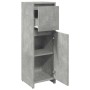Armario de baño madera contrachapada gris 30x30x95 cm de , Muebles de baño - Ref: Foro24-856060, Precio: 41,50 €, Descuento: %