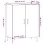 Aparador de madera de ingeniería roble artisan 69,5x34x90 cm de , Aparadores - Ref: Foro24-857180, Precio: 92,18 €, Descuento: %