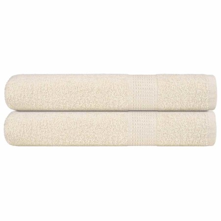 Toallas de sauna 2 uds 100% algodón crema 80x200 cm 360 gsm de , Toallas - Ref: Foro24-137007, Precio: 35,96 €, Descuento: %