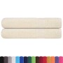 Toallas de sauna 2 uds 100% algodón crema 80x200 cm 360 gsm de , Toallas - Ref: Foro24-137007, Precio: 35,96 €, Descuento: %