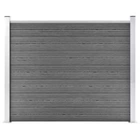 Graues WPC-Zaunelement 180x146 cm von vidaXL, Zaunpaneele - Ref: Foro24-148982, Preis: 253,83 €, Rabatt: %