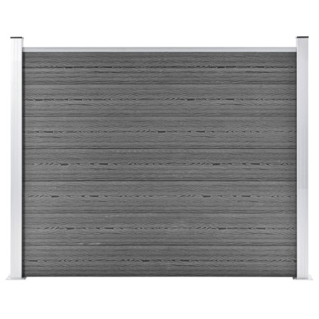 Panel de valla WPC gris 180x146 cm de vidaXL, Paneles de vallas - Ref: Foro24-148982, Precio: 243,39 €, Descuento: %