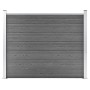 Panel de valla WPC gris 180x146 cm de vidaXL, Paneles de vallas - Ref: Foro24-148982, Precio: 243,39 €, Descuento: %