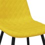 Sillas de comedor 4 uds terciopelo amarillo mostaza en Sillas de comedor | Comprar online en Foru.es