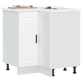 Mueble bajo esquina de cocina porto blanco madera reconstituida de , Armarios de cocina - Ref: Foro24-853987, Precio: 109,47 ...