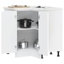 Mueble bajo esquina de cocina porto blanco madera reconstituida de , Armarios de cocina - Ref: Foro24-853987, Precio: 109,47 ...