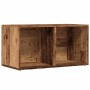 Caja de almacenaje madera de ingeniería envejecida 69,5x34x36cm de , Almacenamiento para CD y DVD - Ref: Foro24-855786, Preci...